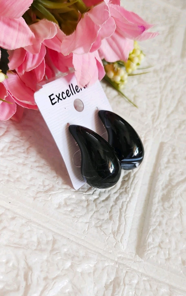 Stylish Marble Hook Studs