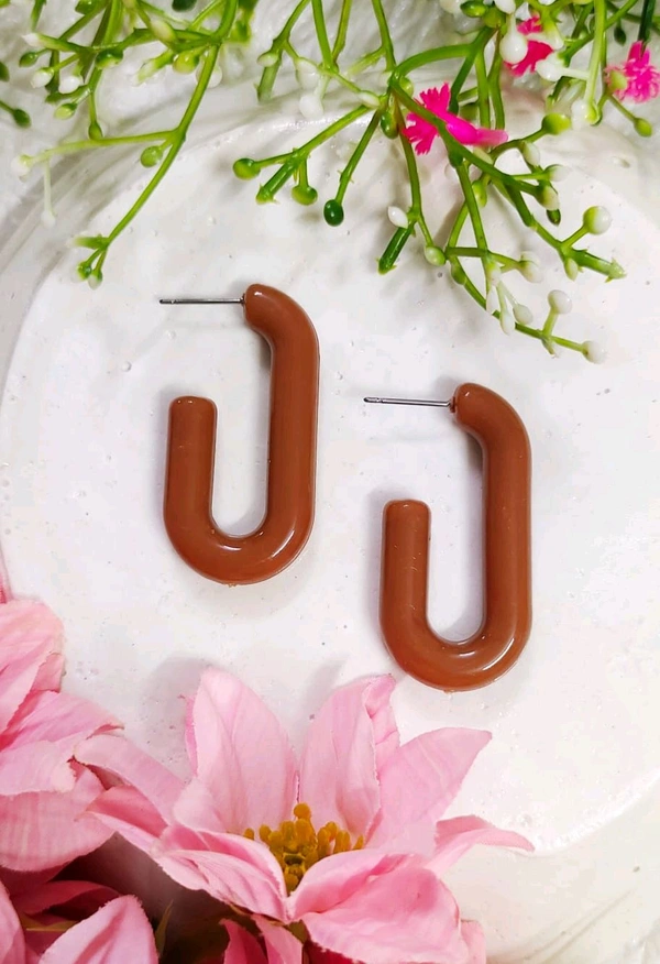 Marble Finish Fancy Book Earrings 