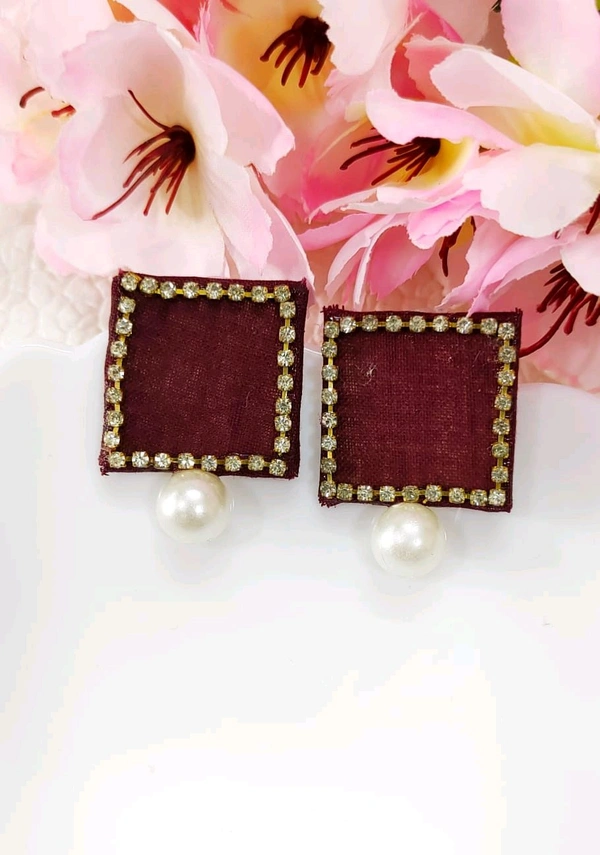 Beautiful Fabric Earrings 