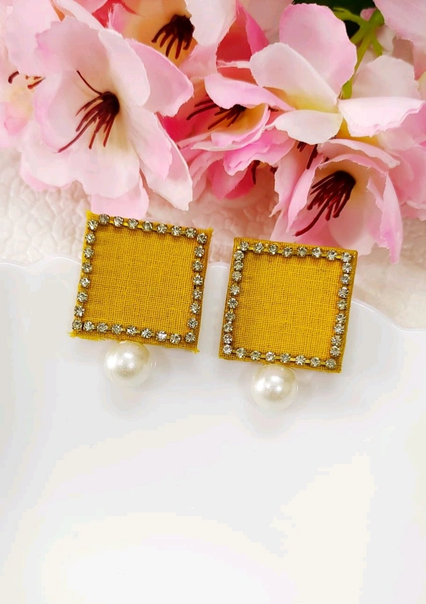 Beautiful Fabric Earrings 