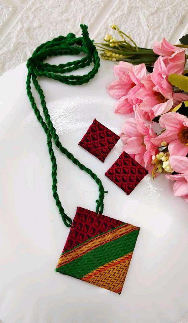 Beautiful Ethnic Fabric Necklace Sets