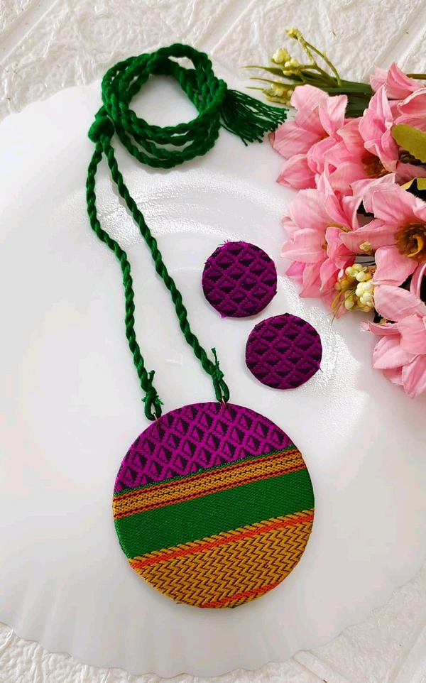 Beautiful Ethnic Fabric Necklace Sets