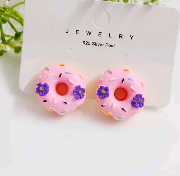 Quirky Donut Studs