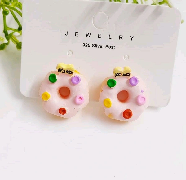 Quirky Donut Studs