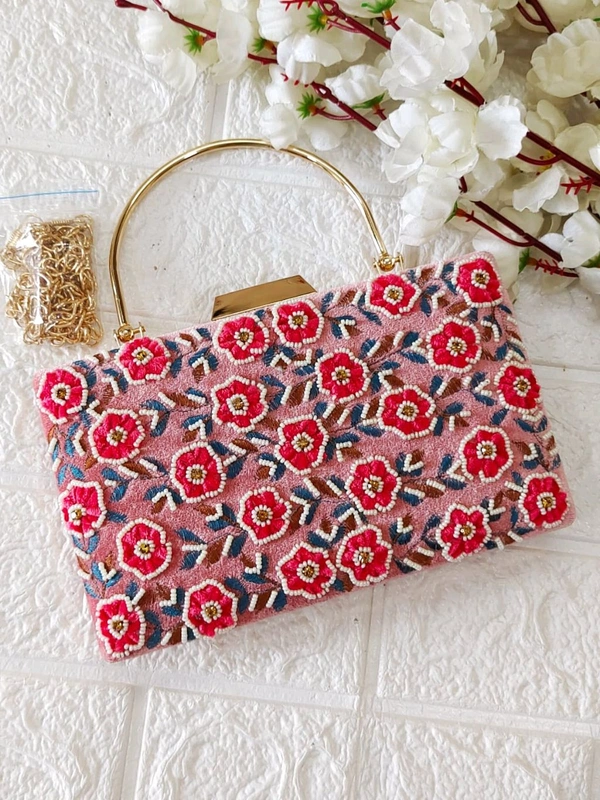 Luxe Editions Festive Clutch - Mauve Pink 