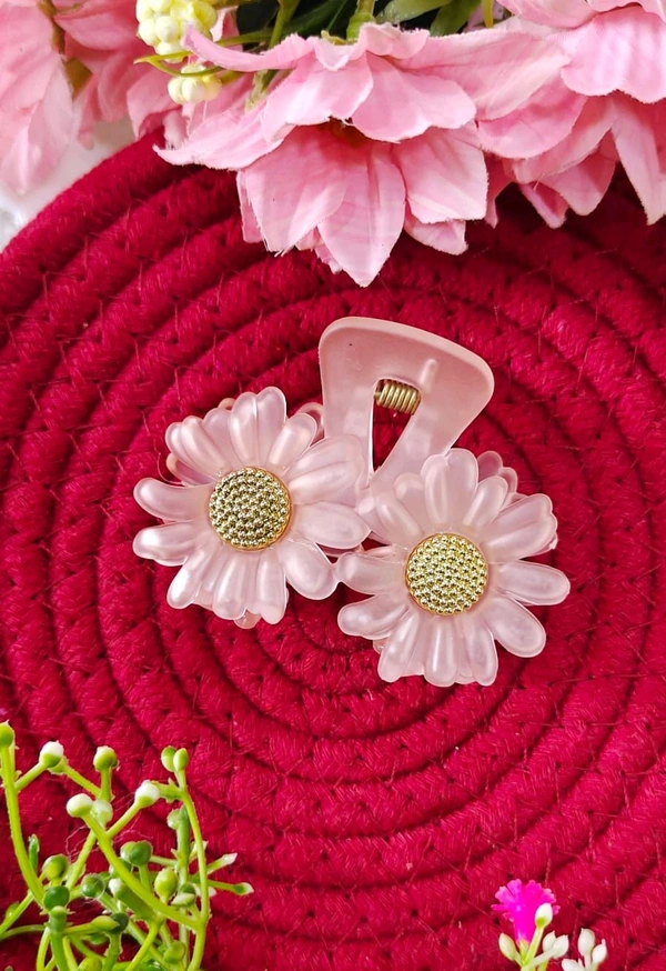 Transparent Daisy Hair Claws 
