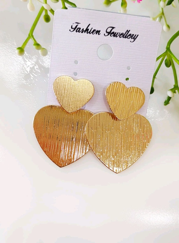 Stylish Golden Matte Earrings 