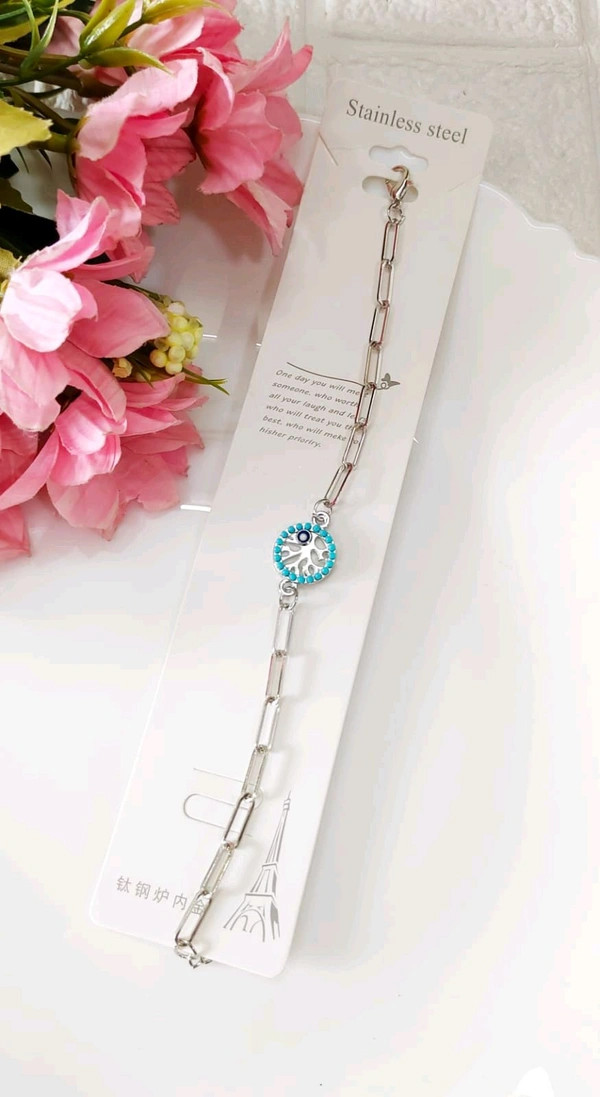 Silver Evil Eye Bracelets 