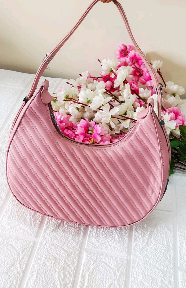 Stylish Pink Baguette Bag
