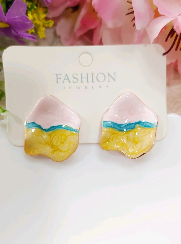 Quirky Marble Finsihed Studs