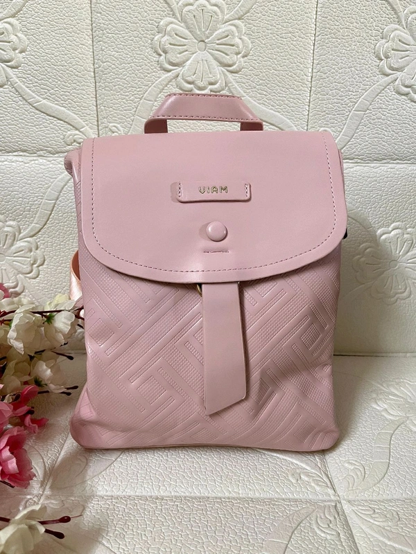 Cute Korean Style Backpack - Pastel Pink