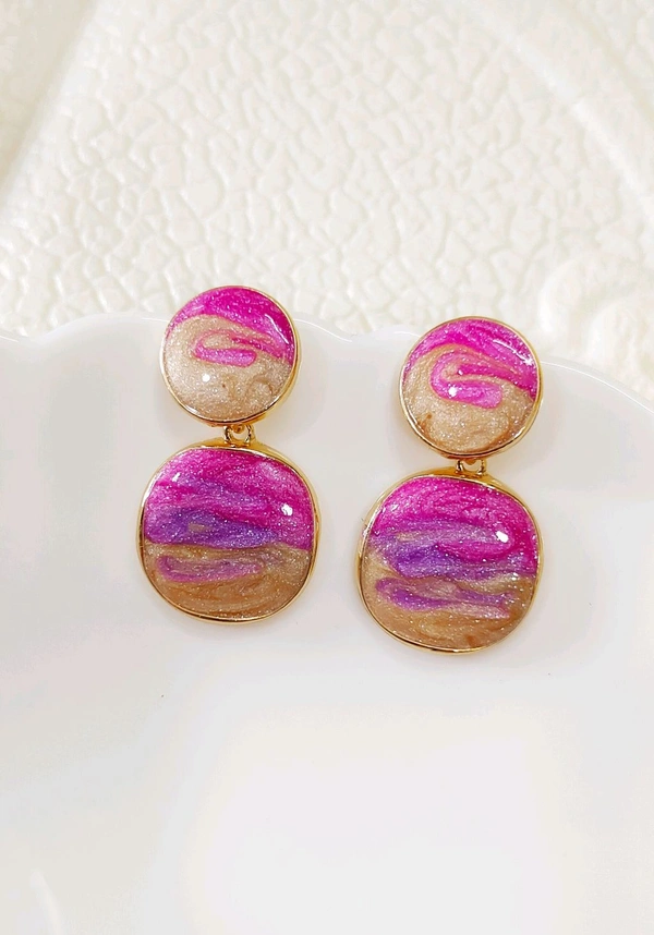 Quirky Candilicious Marble Drops Earrings 