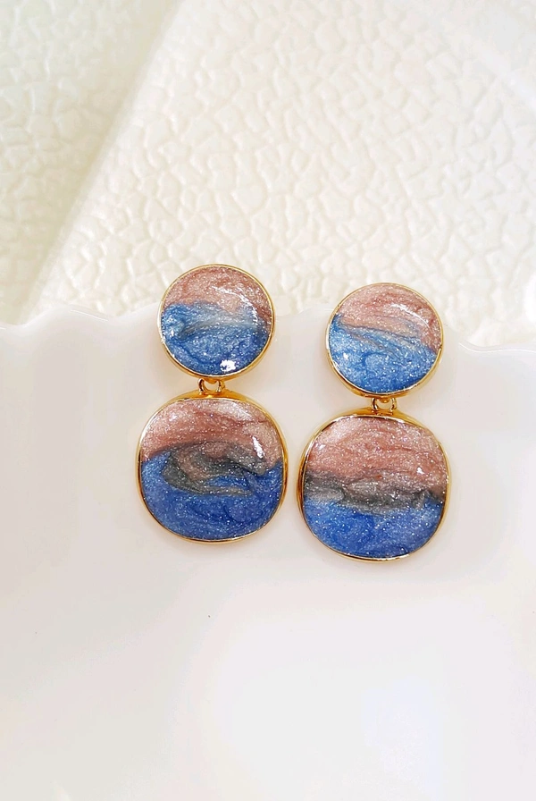 Quirky Candilicious Marble Drops Earrings 