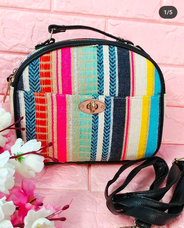 Beautiful Jacquard Sling Bag 