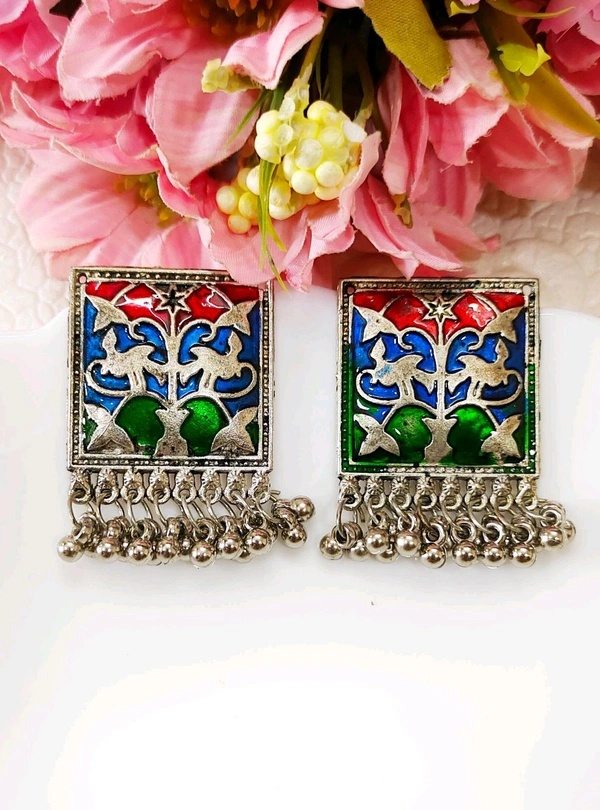 Beautiful Multi Color Oxidized Studs 