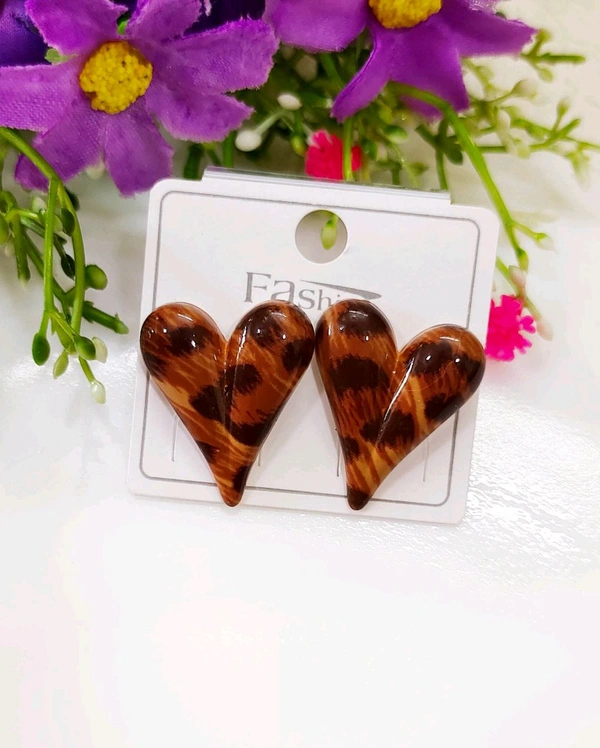 Cute Korean Heart Studs