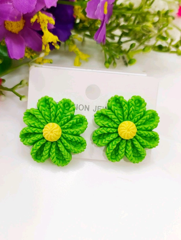 Flower Medium Size Studs