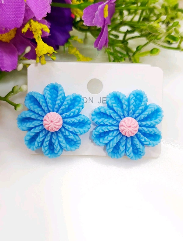 Flower Medium Size Studs