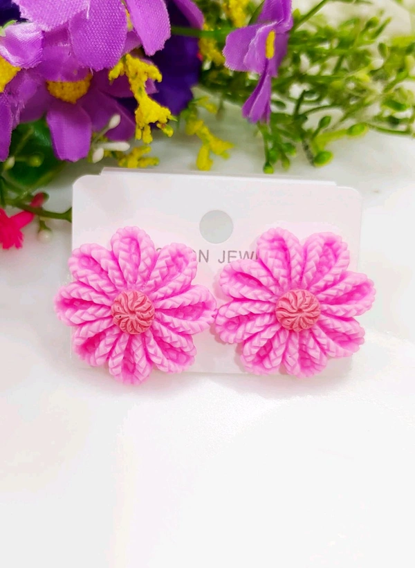 Flower Medium Size Studs