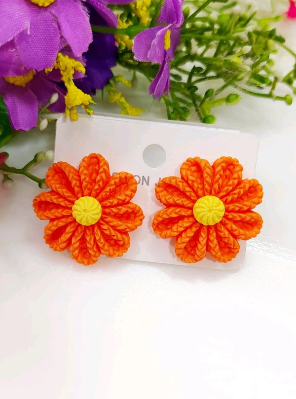 Flower Medium Size Studs