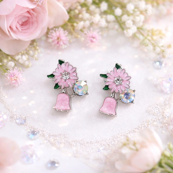 Cute Korean Pink Studs 