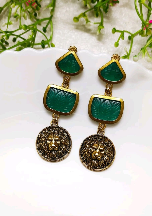 Antique Lion Danglers 