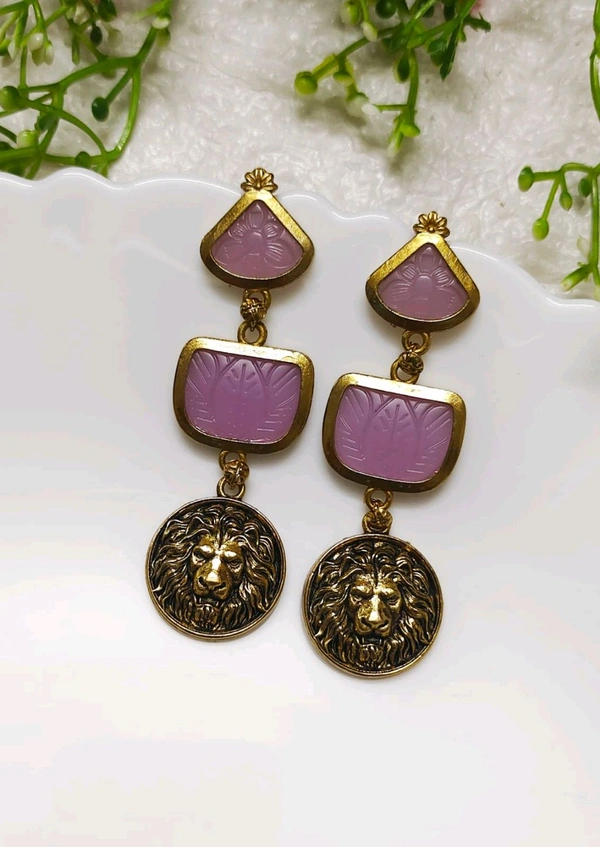 Antique Lion Danglers 