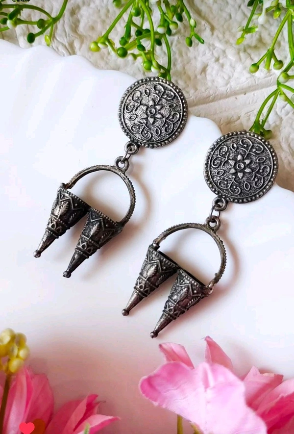 Beautiful Black Polish Danglers 