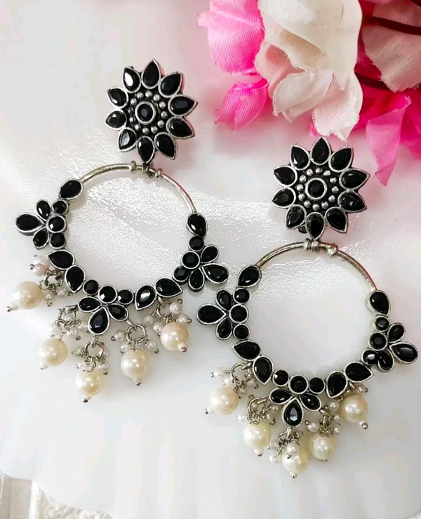 Beautiful Black Ethnic Danglers 