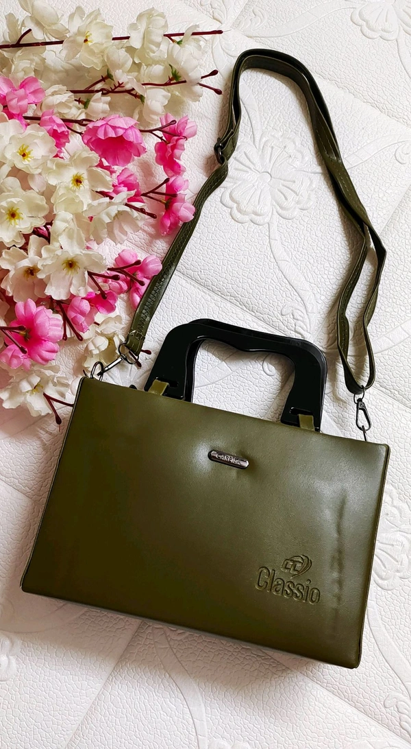 Stylish Olive Green Sling Bag 