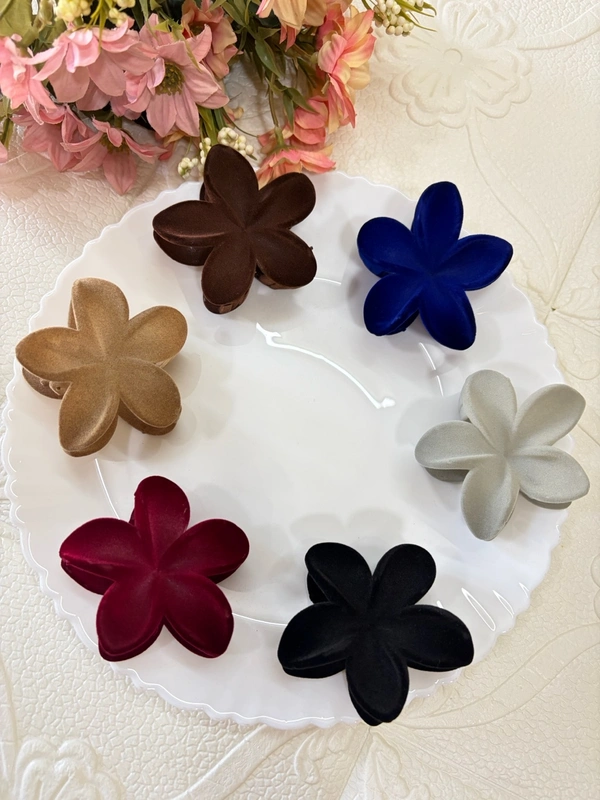 Velvet Bloom Hair Claws 