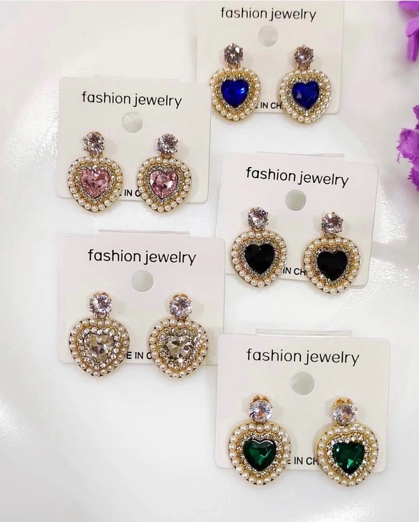 Beautiful Heart with Pearl Drop😍