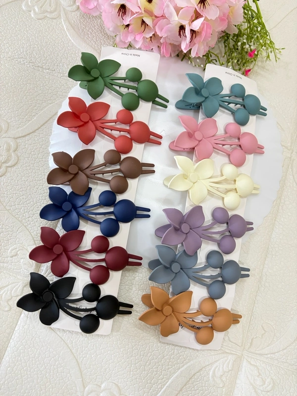 Bloom Matte Hair Clips