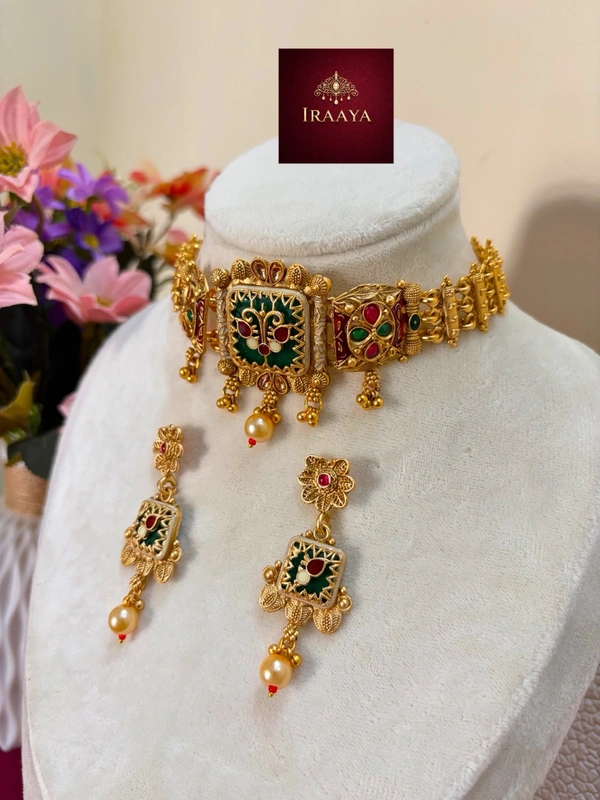 *Antique Vamika Choker Necklace Set* 🌸