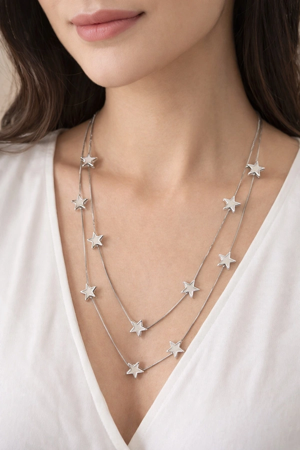 Stylish Layered Western Necklaces - Star