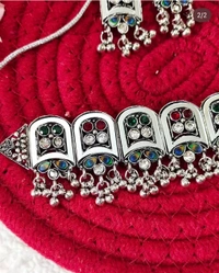 SheeshMahal Noor Choker Set - multi