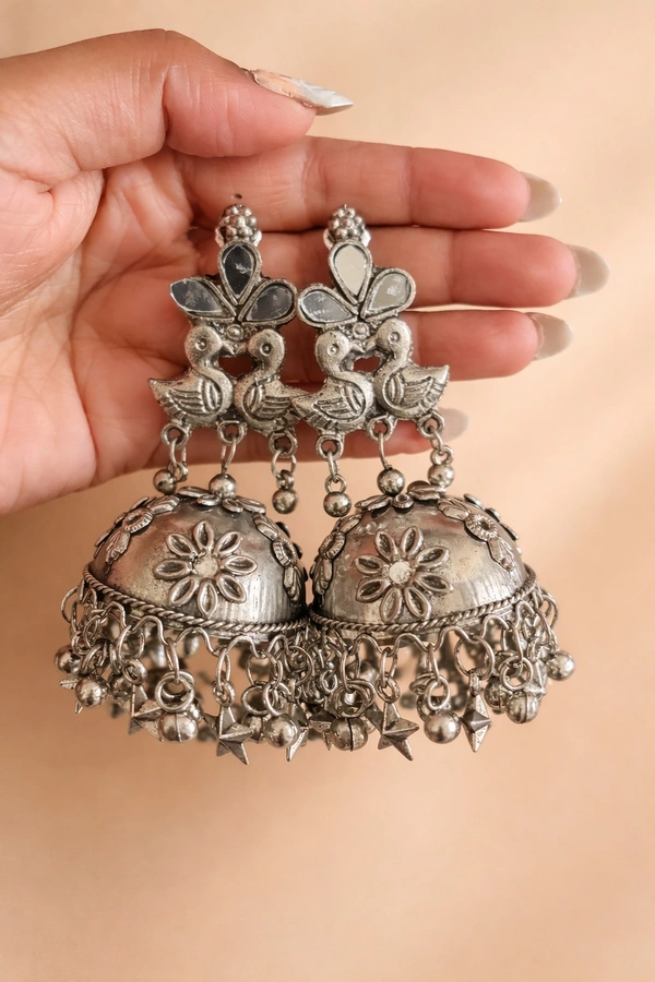 Meher Twin Swan Heritage Jhumka✨