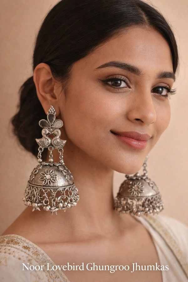 Meher Twin Swan Heritage Jhumka✨