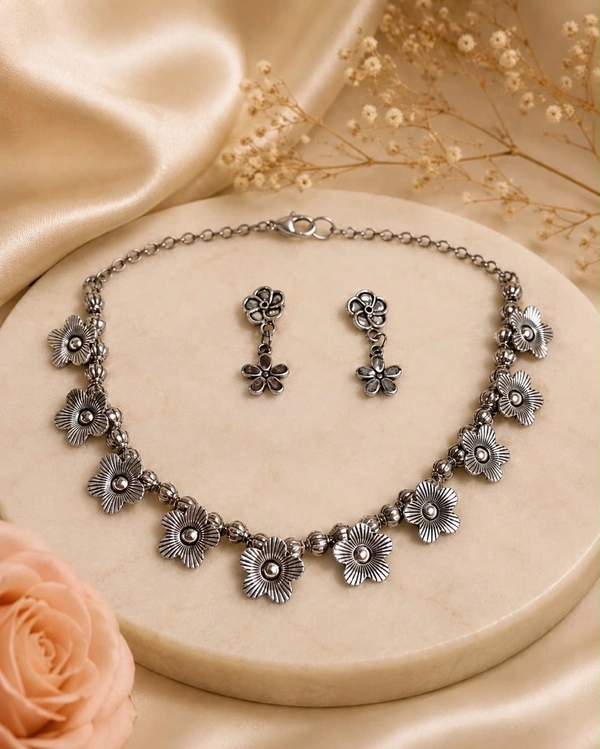 Beautiful German Silver Choker Sets - Style3