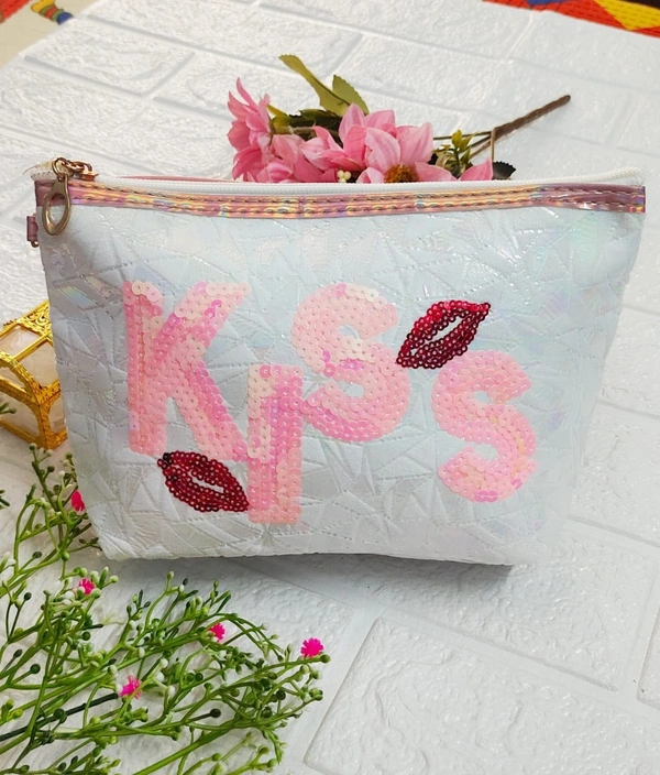 White Kiss Vanity Pouch