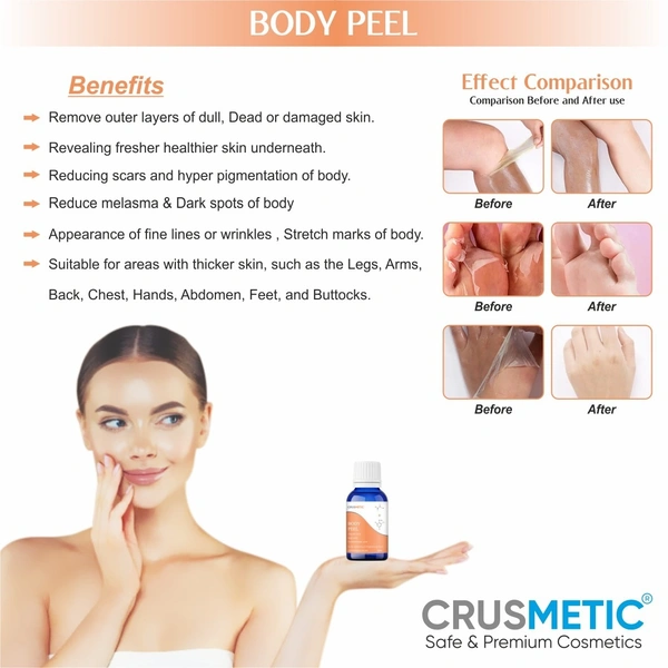 CRUSMETIC BODY PEEL -Exfoliate to Body - 10 ml