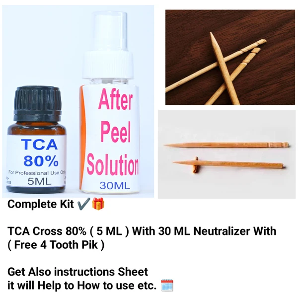 TCA Cross 80% For Deep Acne Scars,Moles,Warts.