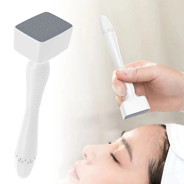  Z + Derma Stamp Adjustable Pen For men and Women | Microneedle Pen for Face Body & Hair & Beard Growth & Acne Scars - Adjustable Microneedling Stamp For Skin - 0mm - 3mm - 0.25 Mm to 3.00 Mm, White
