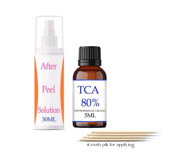 A Complete kit TCA CROSS 80% with Neutralizer & Glycolic With Kojic Acid Face Wash । Collagen Gel । Sunscreen SPF 50 - White