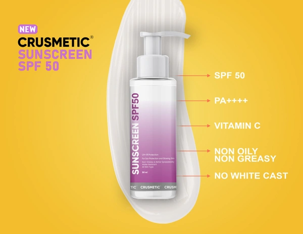 Buy Profit Sunscreen SPF 50 PA++ UVA/UVB for Broad Spectrum | Sun Protection with Glowing Skin | No White Cast | For All Skin Types (Oily, Dry, Acne-prone) | For Men & Women 50ml