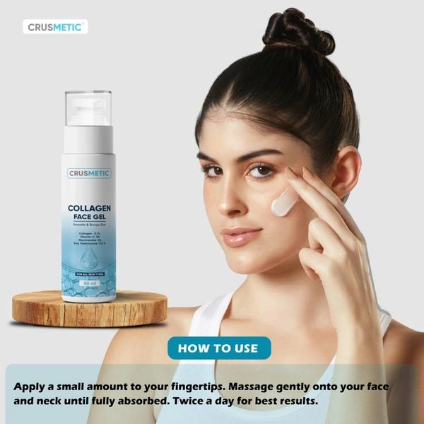 Buy Profit Collagen Gel for Face – Advanced Hydrating Formula to Reduce Acne Scars, Fine Lines, and Wrinkles | Boosts Skin Elasticity, Promotes Even Tone, and Restores Radiance | Anti-Aging & Firming Gel for All Skin Types" - 50 ML, White