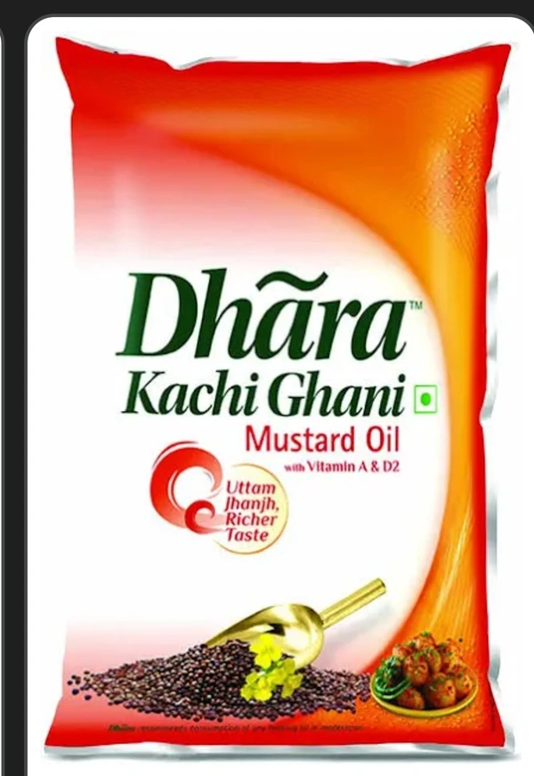 धारा तेल पाउच    1Ltr  - Red