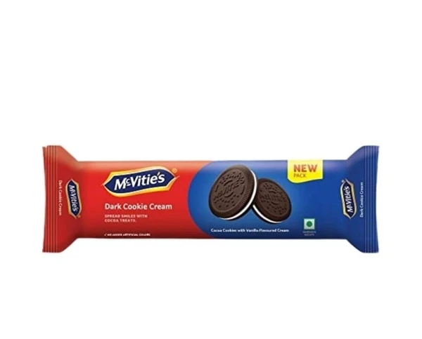 Mcvities  Dark Kookie Cream VanillaBiscuits 40.4g