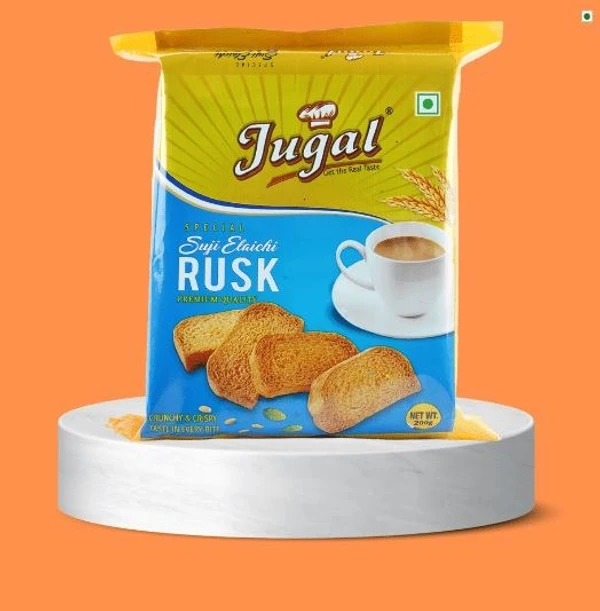 Jugal Special Suji Elaychi Rusk - 200g