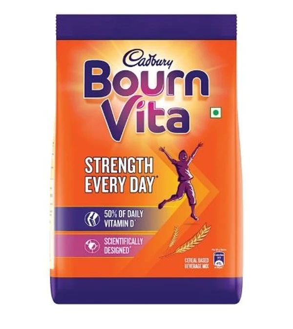 Cadbury Bournvita Health & Nutrition Drink Powder, Refill - 500gm